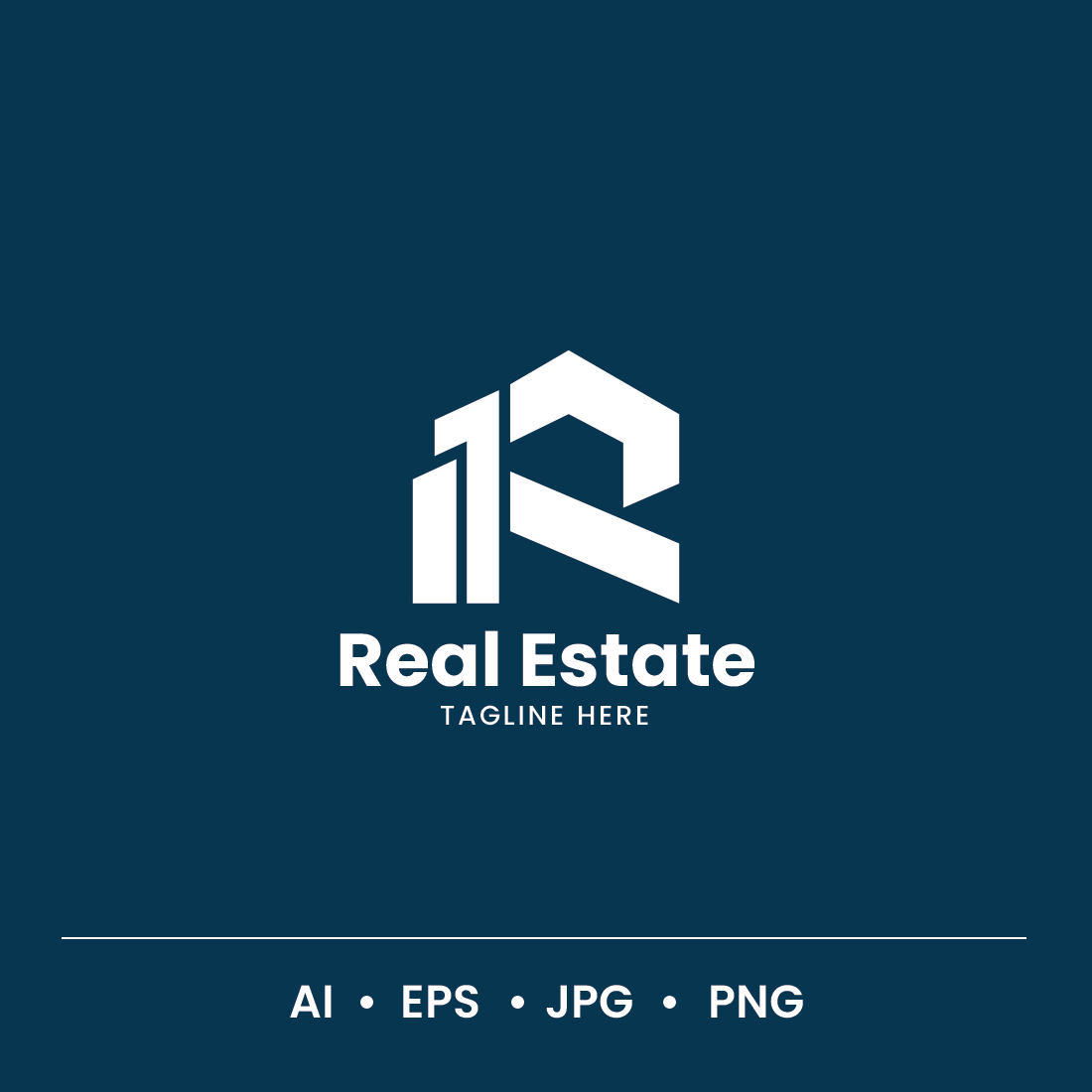 R Letter Real Estate Logo preview image.