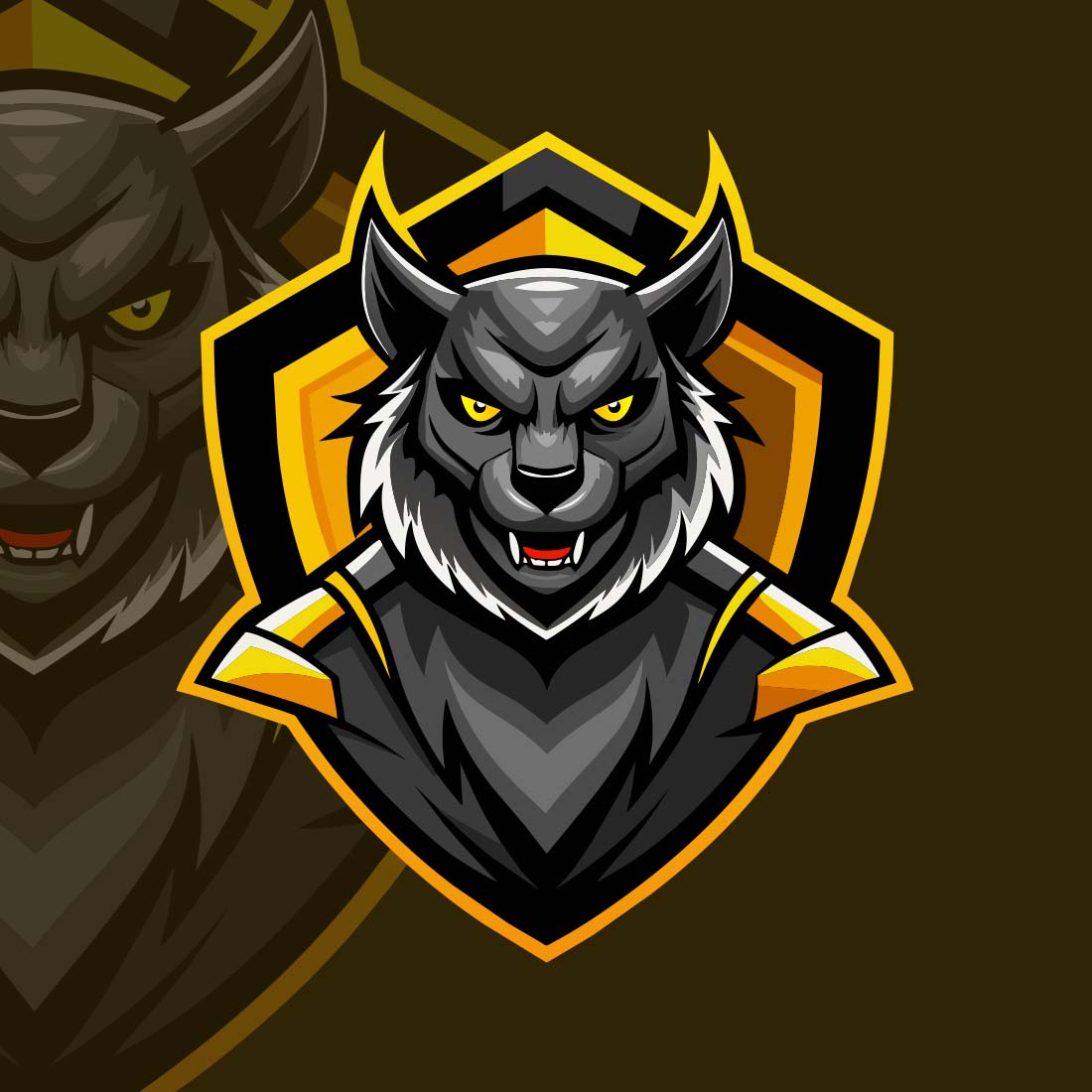 Lion Mascot Logo Vector preview image.