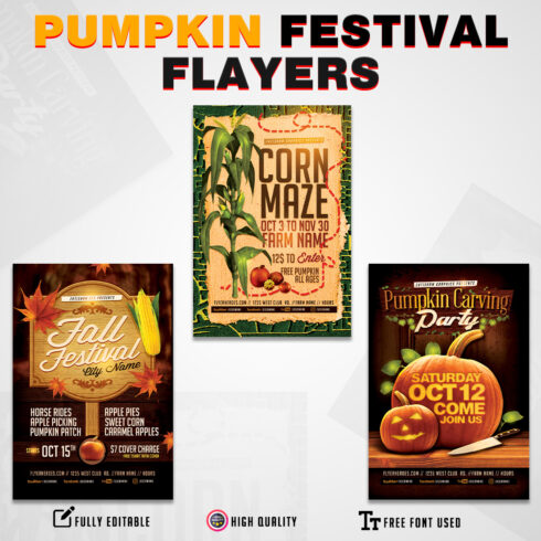 Pumpkin Festival Flayers Designs cover image.