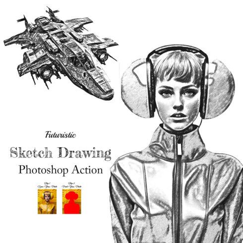 Easy Sketch Drawing Photoshop Action