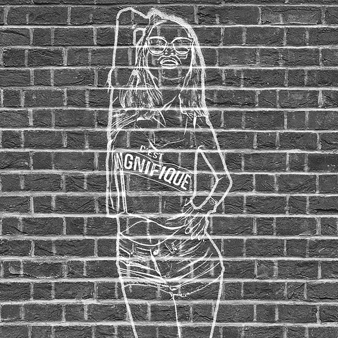Chalk Sketch Drawing Photoshop Action preview image.