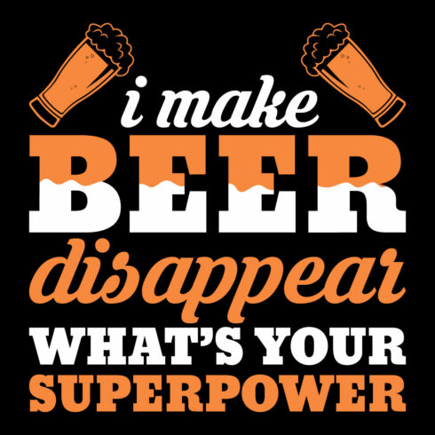 Beer Typography And Graphics T Shirt Design Bundle cover image.