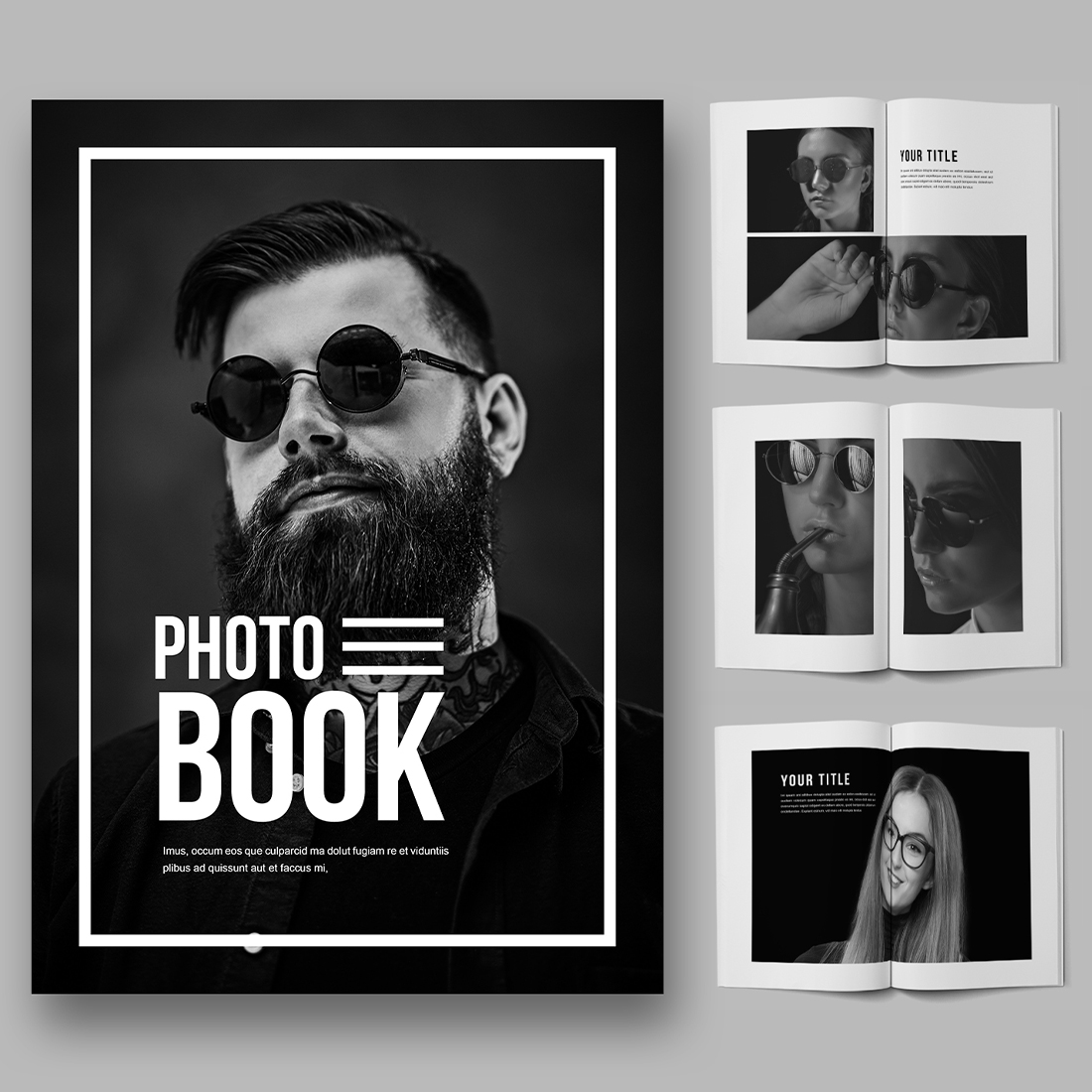 Photo Book Template Layout cover image.