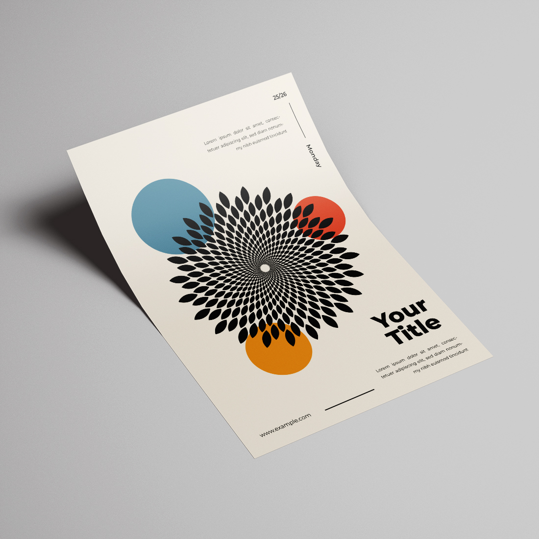 Stylish Swiss Modernism Style Poster preview image.