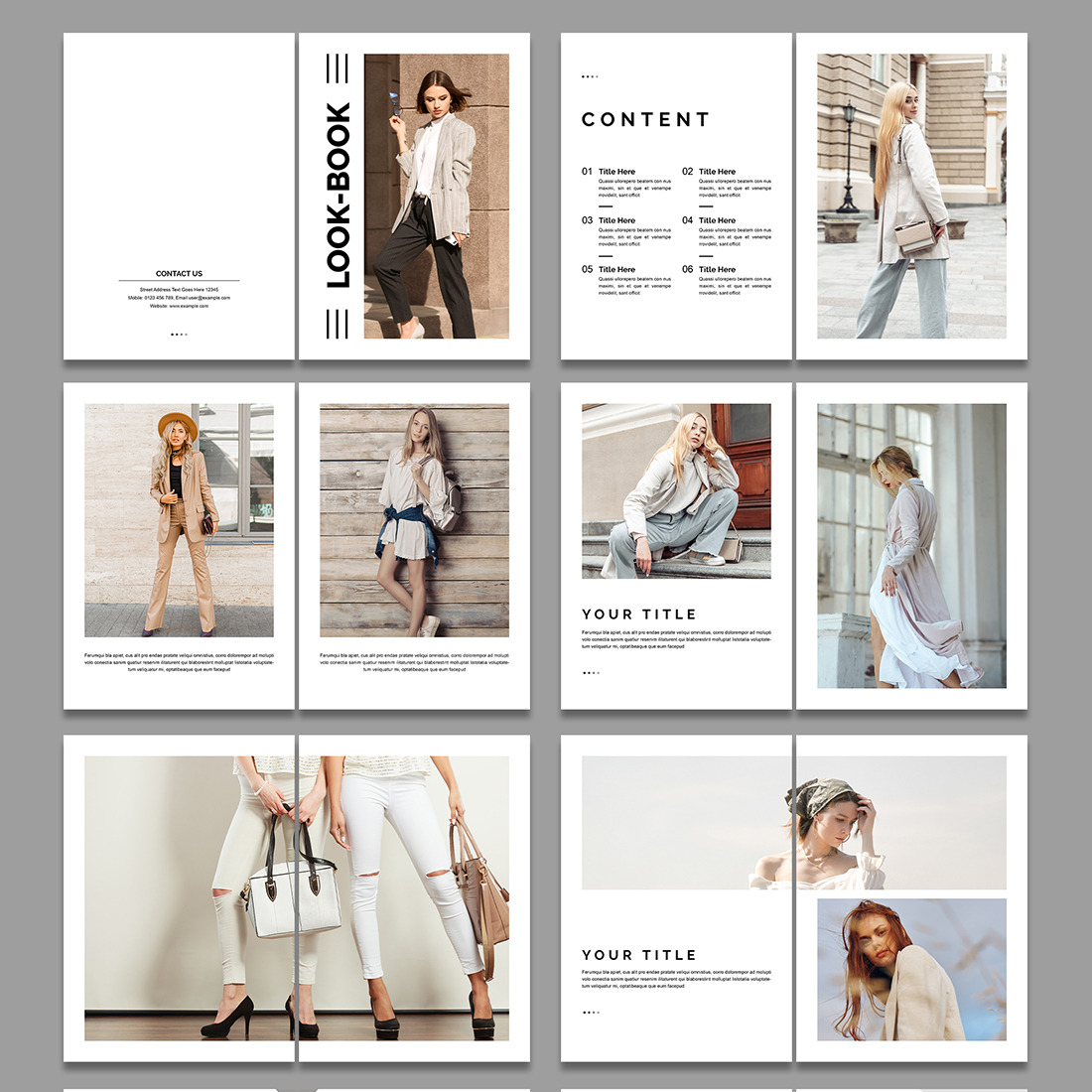 Look Book Layout preview image.