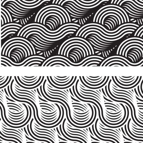 Retro Lines Abstract Patterns - MasterBundles
