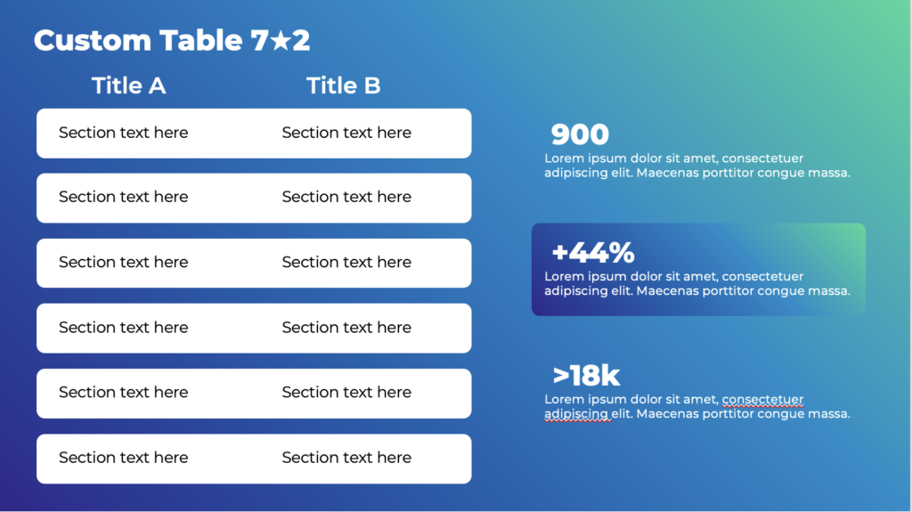 Financial Table Gradient Presentation - MasterBundles
