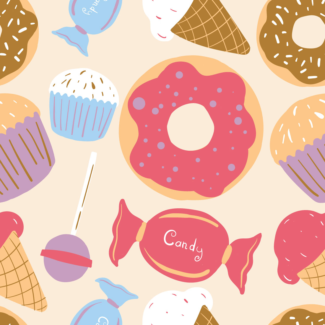 Snack Seamless Pattern cover image.