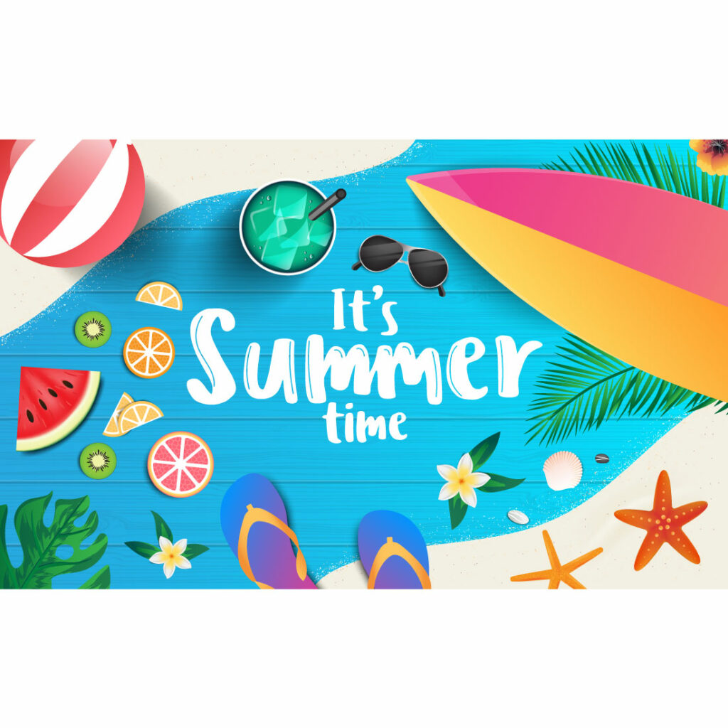 Summer Background Design - MasterBundles