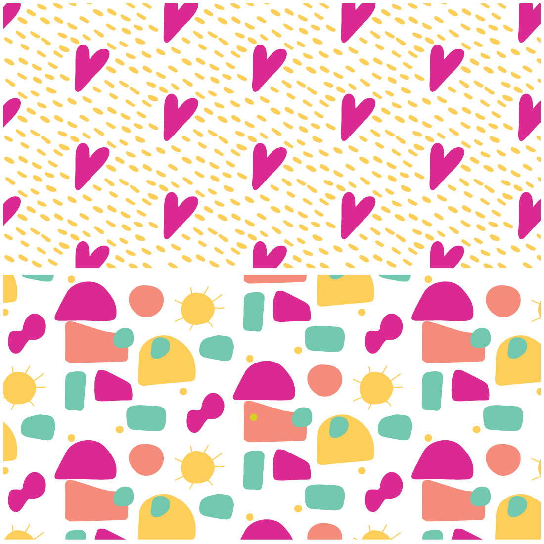 Summer Seamless Patterns preview image.