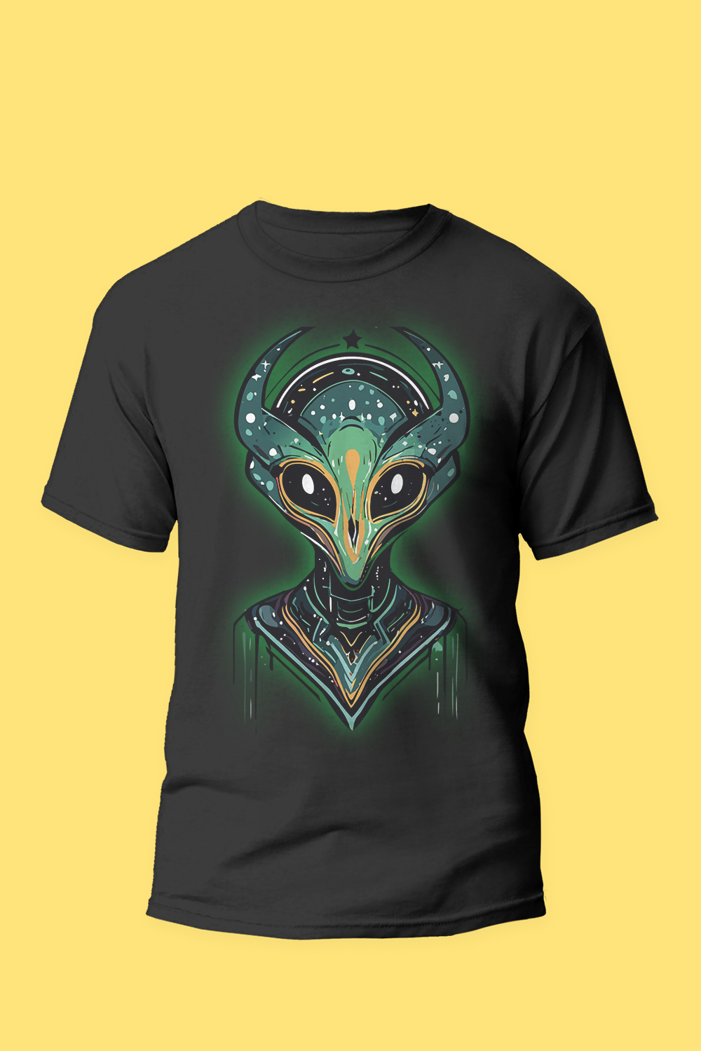 alien-galaxy-t-shirt-design pinterest preview image.