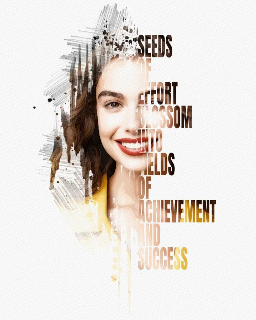 Text Masking Photo Effect Mockup - MasterBundles