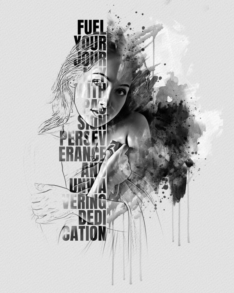 Text Effect Style Photo Template - MasterBundles
