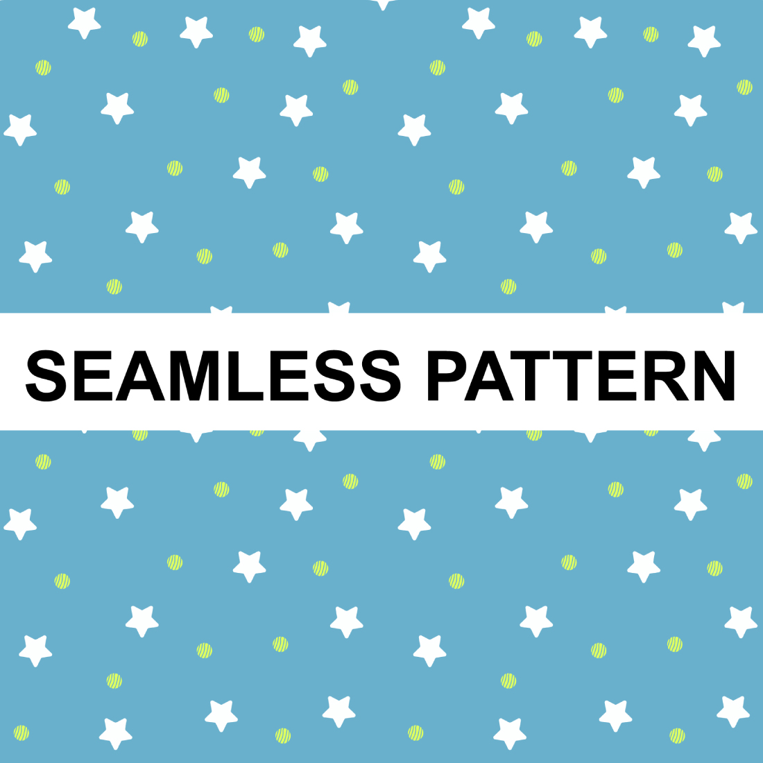 Simple seamless pattern design preview image.