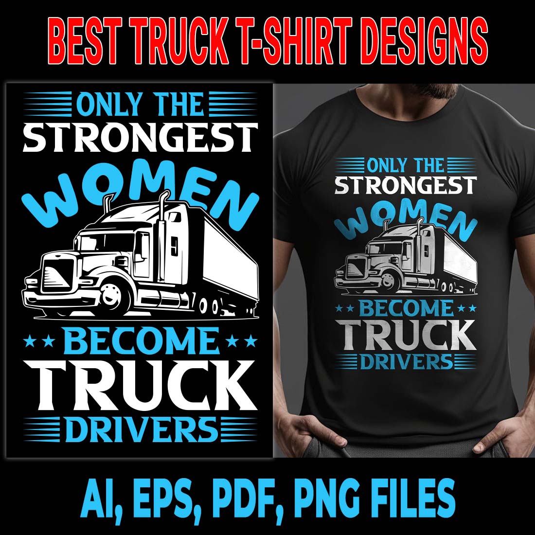 Truck T-shirt Design | Best Truck T-shirt | T-Shirt Design cover image.