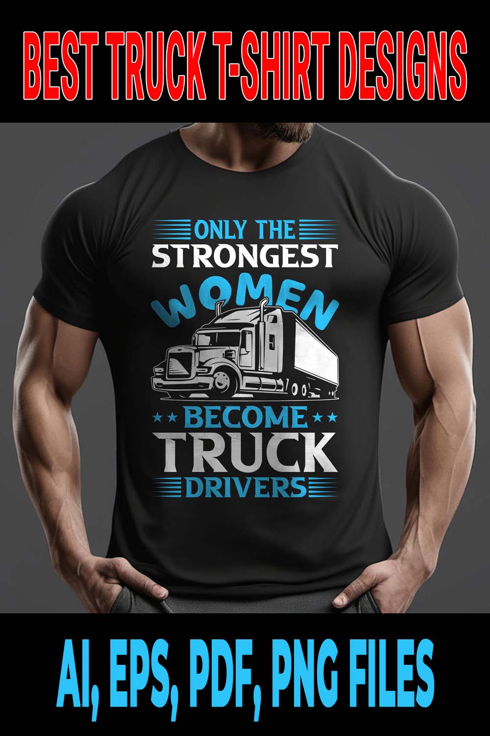 Truck T-shirt Design | Best Truck T-shirt | T-Shirt Design pinterest preview image.
