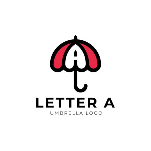 Professional Letter A Umbrella Logo design cover image.