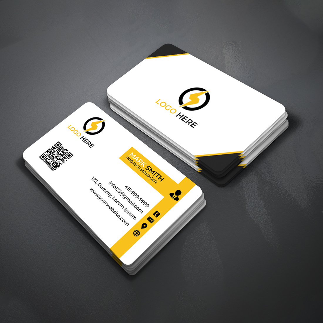 Business Card Design For Ditital Marketing , Real Estate preview image.