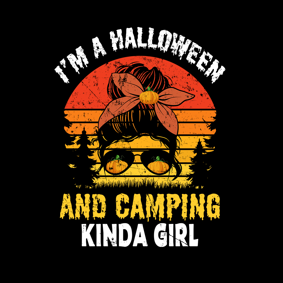 Halloween Girl – Halloween Camping Queen Of Halloween Svg preview image.