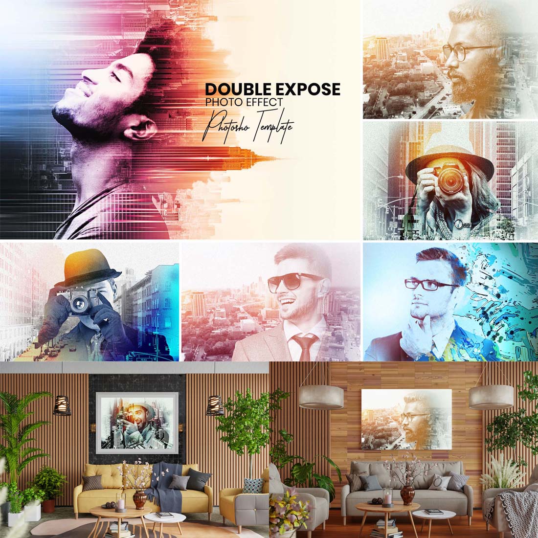 Double Exposure Effect in Photoshop cover image.