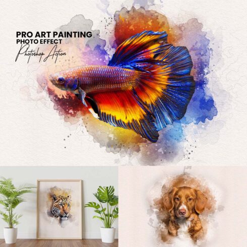 Pro Art Painting Photoshop Action cover image.