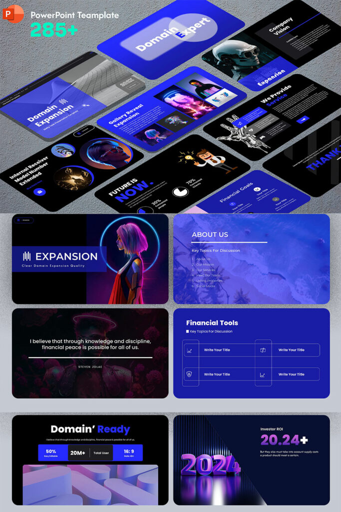 Domain Expansion Explain PowerPoint Presentation Template - MasterBundles