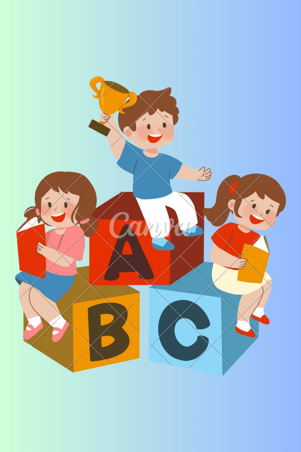 ABC Book For KIDS pinterest preview image.
