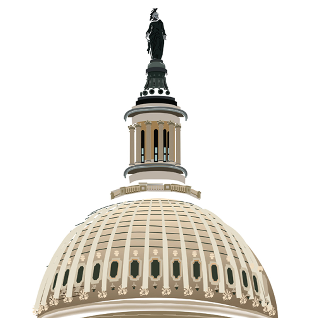 This is a illustration of USA CAPITOL DOME preview image.