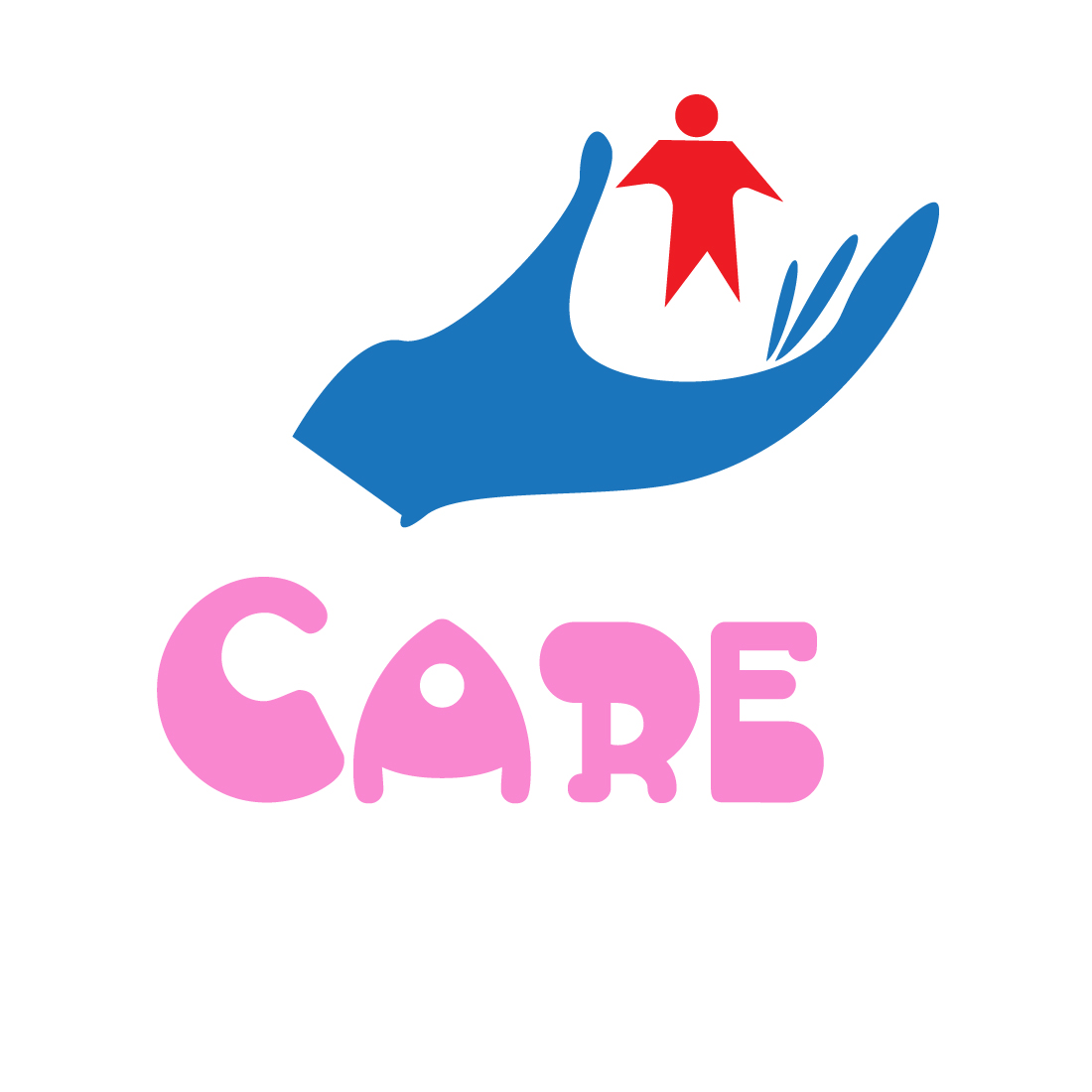 Care minimalist logo or company flat logo preview image.