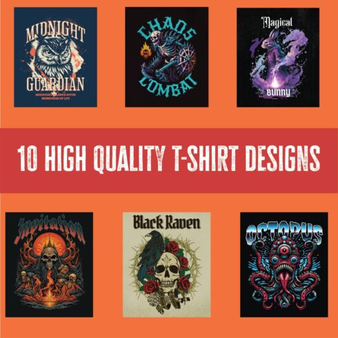 Retro T-Shirt Design Bundle cover image.