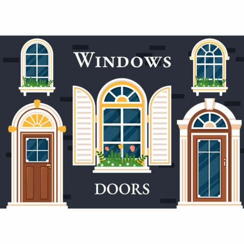 10 Doors and Windows illustration cover image.