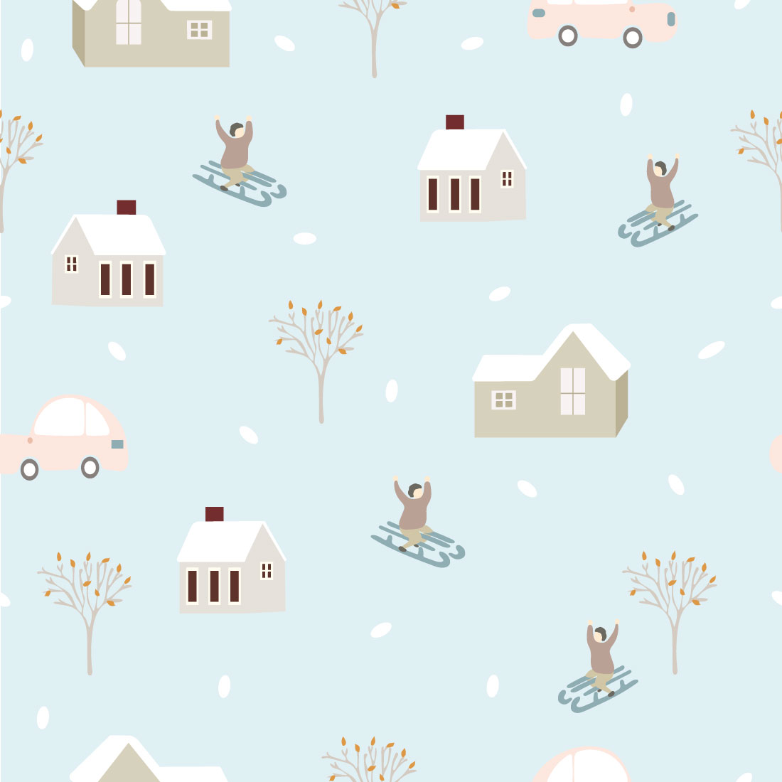 Winter Holiday Seamless Pattern cover image.