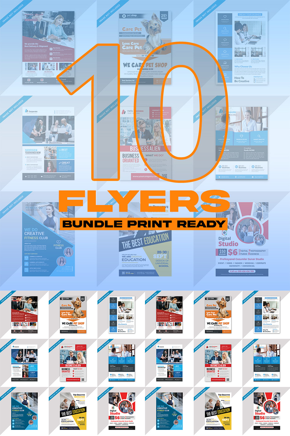 10 Corporate & Event Flyer Templates – Only $10 pinterest preview image.
