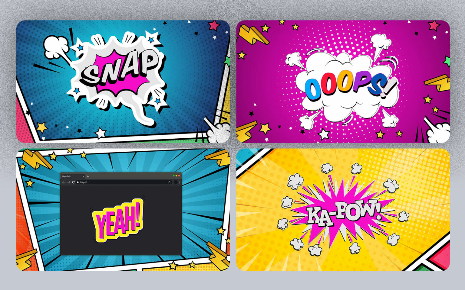 Comic Style Urban PowerPoint Presentation Template - MasterBundles