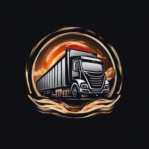 A set of logos on the topic of Cargo transportation cover image.
