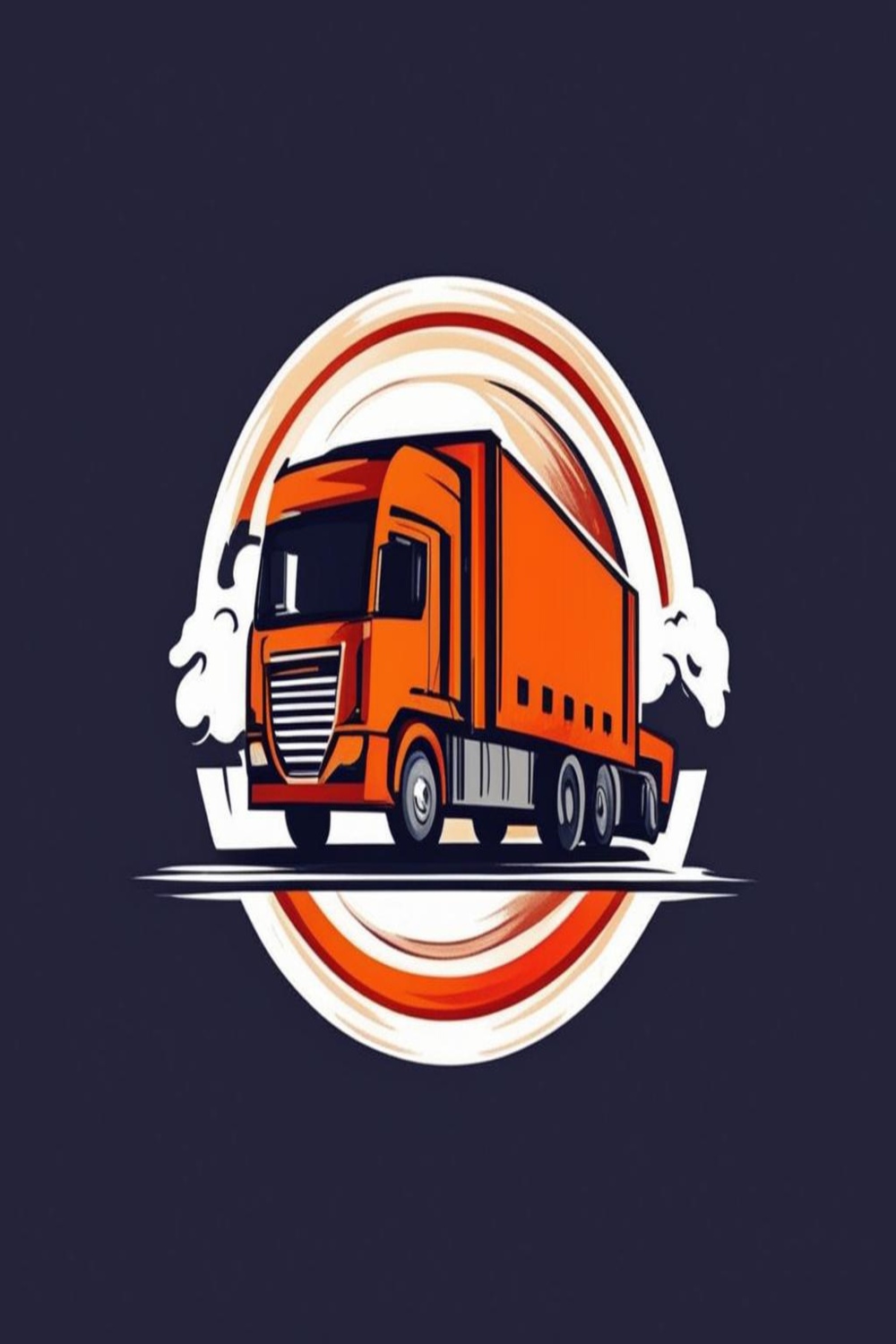A set of logos on the topic of Cargo transportation pinterest preview image.
