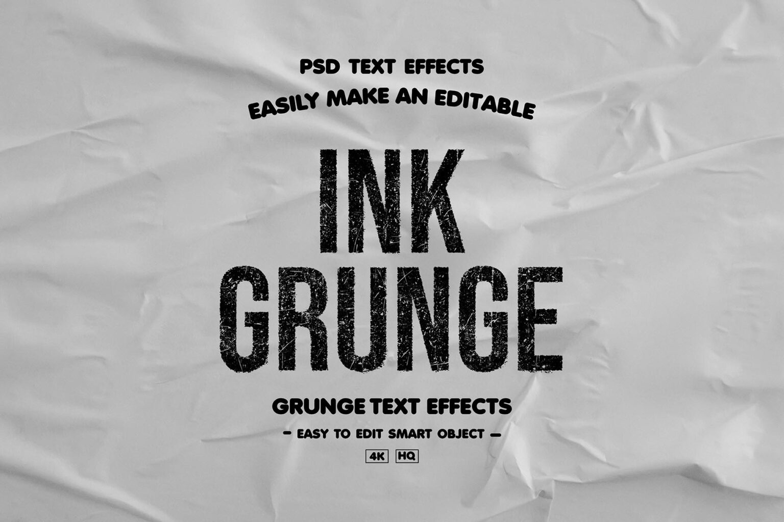 Grunge Text Effect On Texture Mockup - MasterBundles