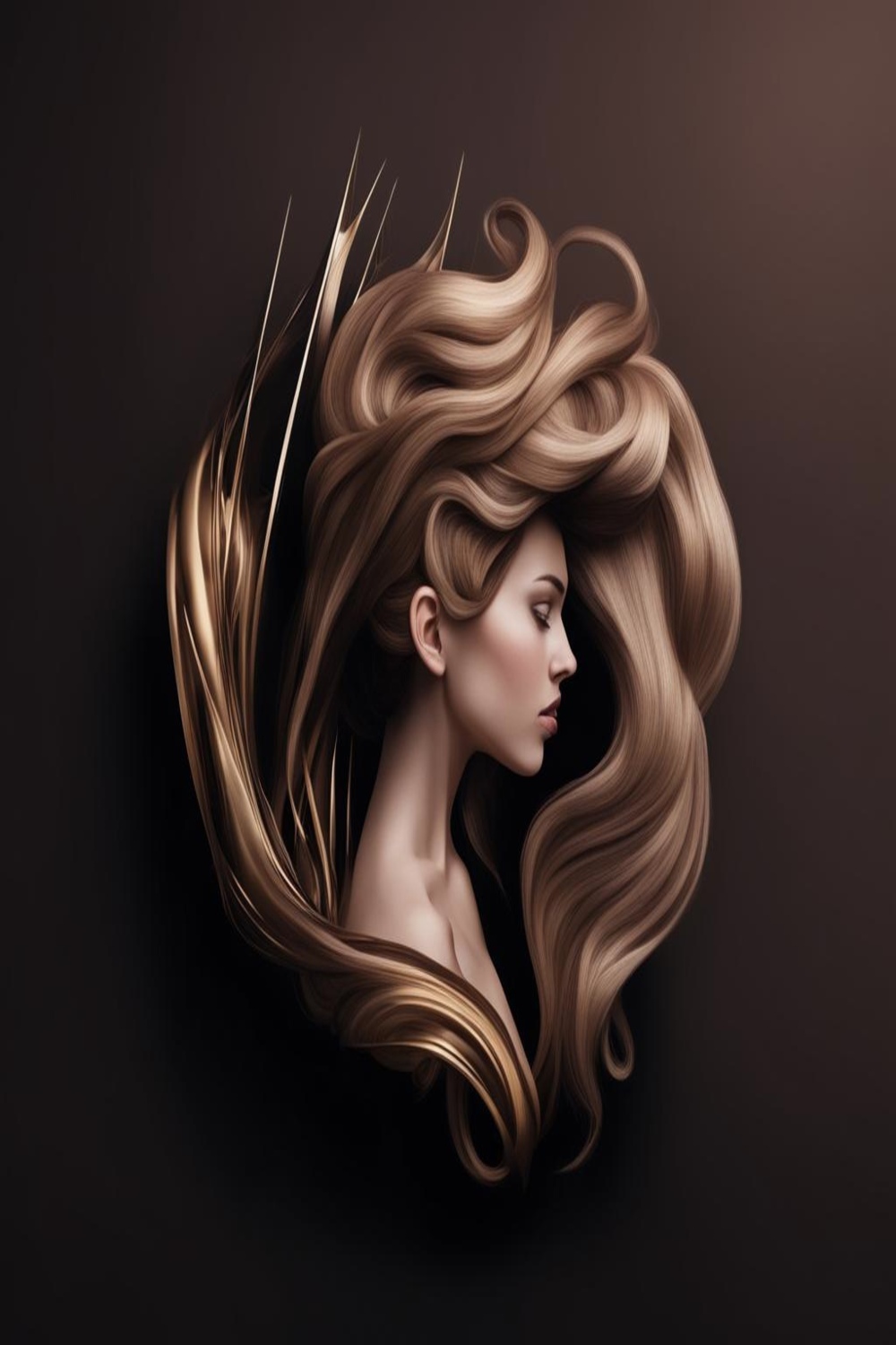 A set of logos on the theme of the Hairdresser pinterest preview image.