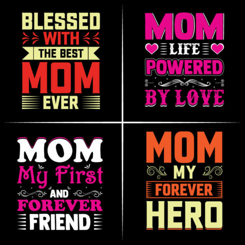 Mothers day t-shirt design cover image.