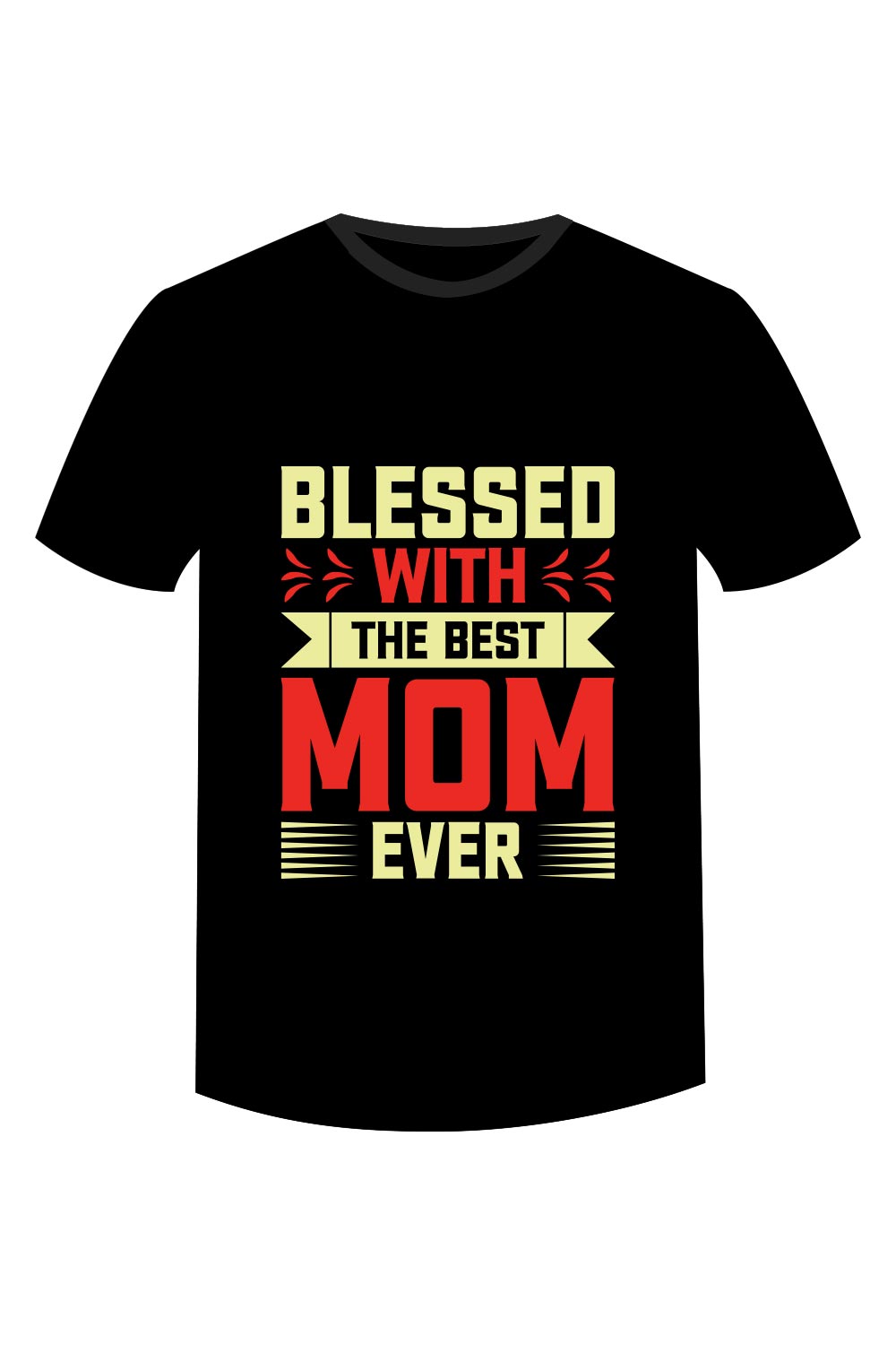 Mothers day t-shirt design pinterest preview image.