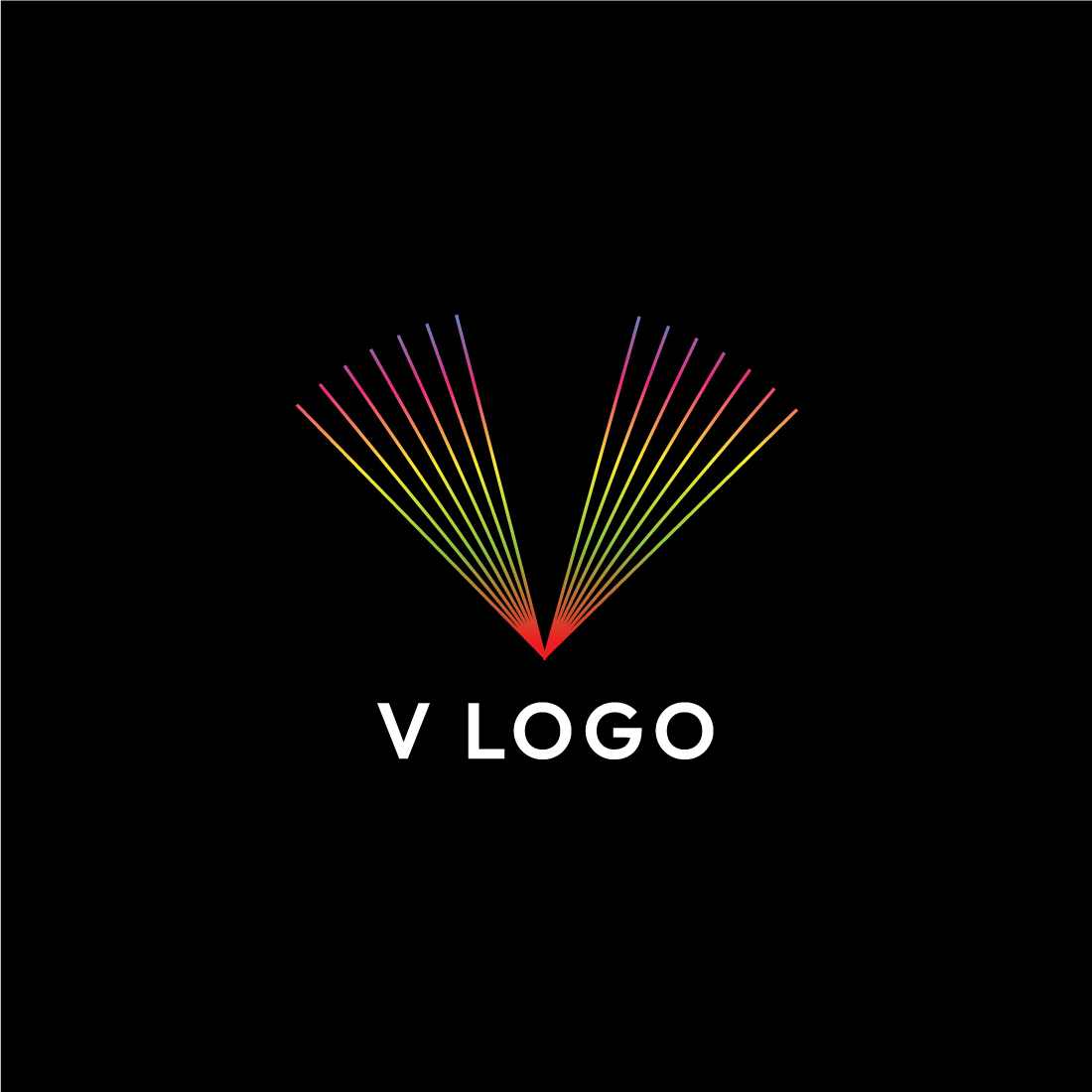Sleek Line Art Letter V Logo Design - Professional Branding Solution cover image.