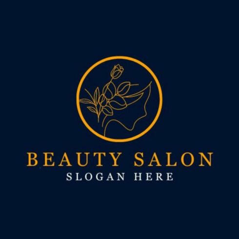 Editable Beauty Salon Logo Template cover image.