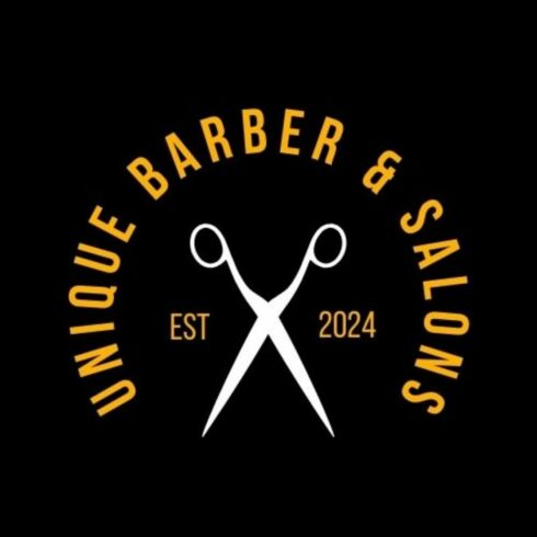 Barber Shop Logo Templates (Canva) cover image.
