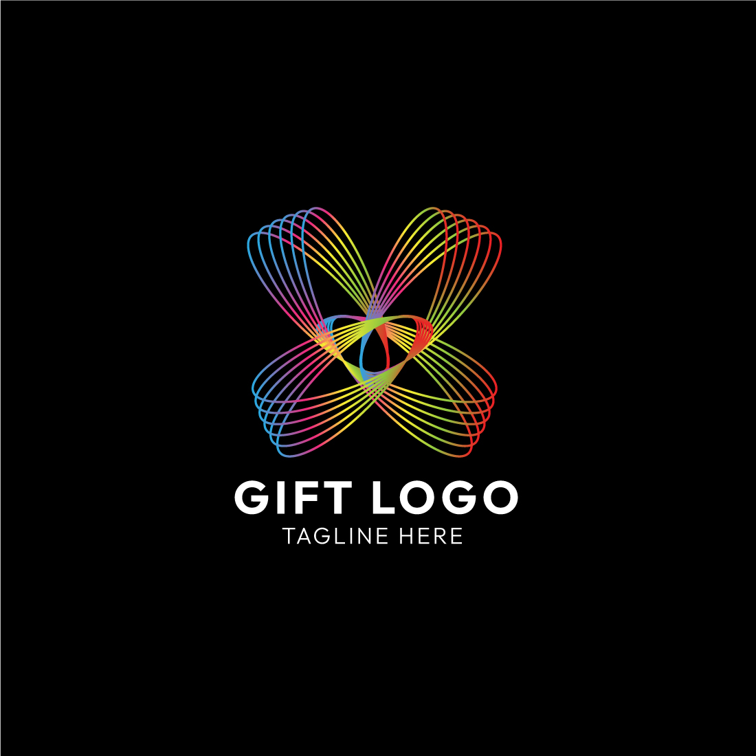 Unique Line Art Gift Logo Design: Elevate Your Brand with Timeless Elegance! cover image.