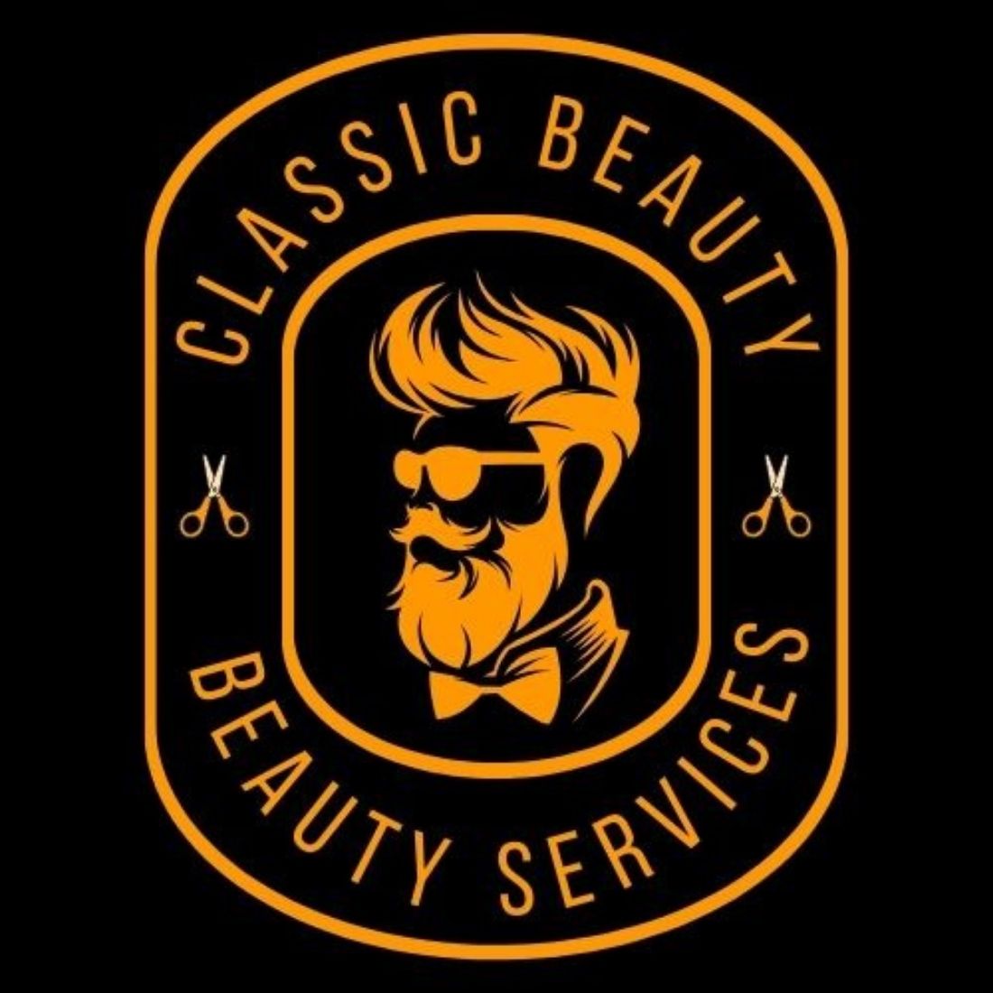Unique Barber & Beauty Shop Logo Template cover image.