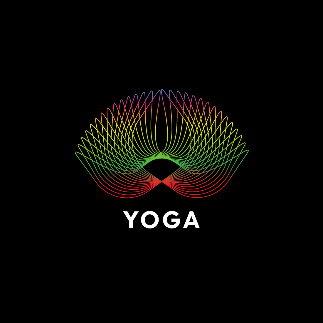 Line Art Yoga Design Bundle cover image.