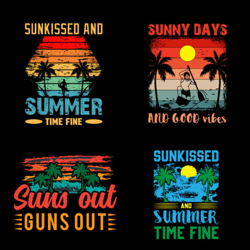 summer t-shirt design cover image.