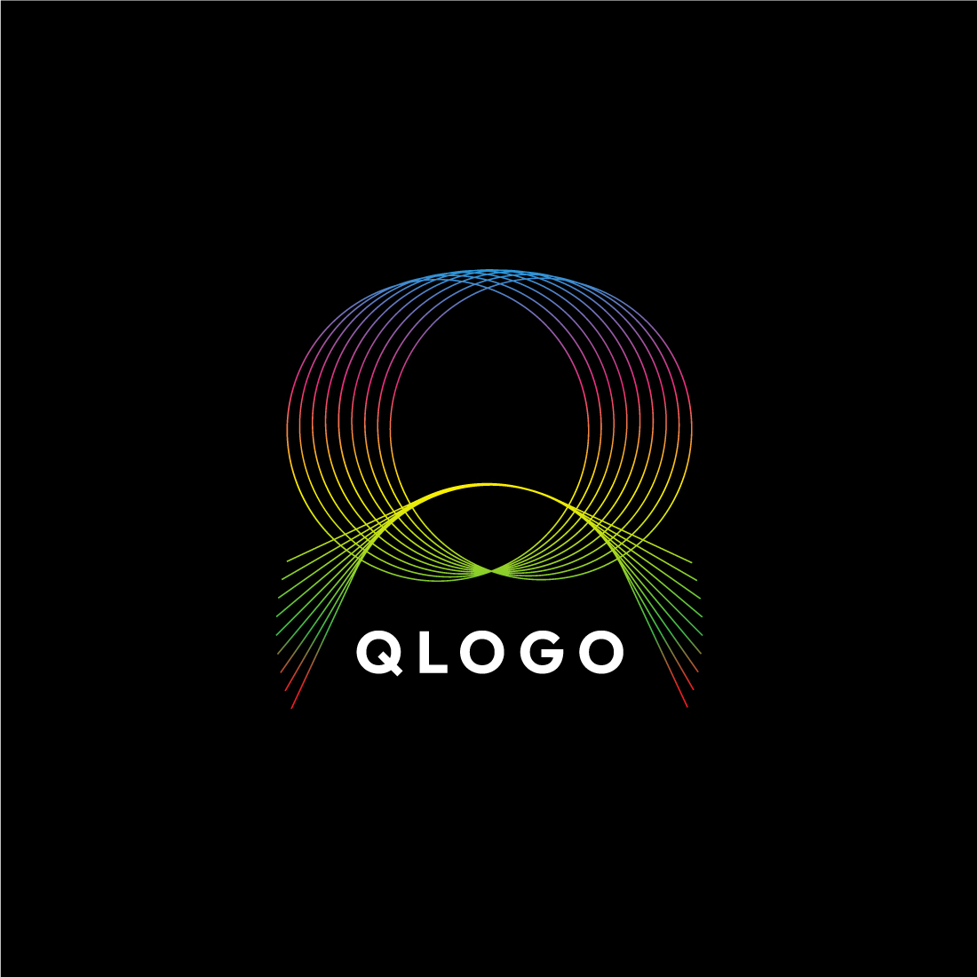 Elegant Line Art Letter Q Initial Logo Design Bundle cover image.