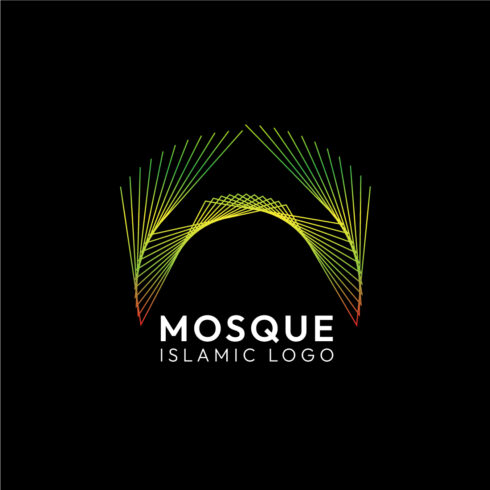 Elegant Line Art Islamic Mosque Logo Design Bundle cover image.