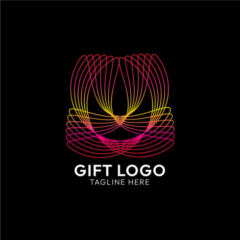 Elegant Line Art Gift Logo Design Bundle cover image.